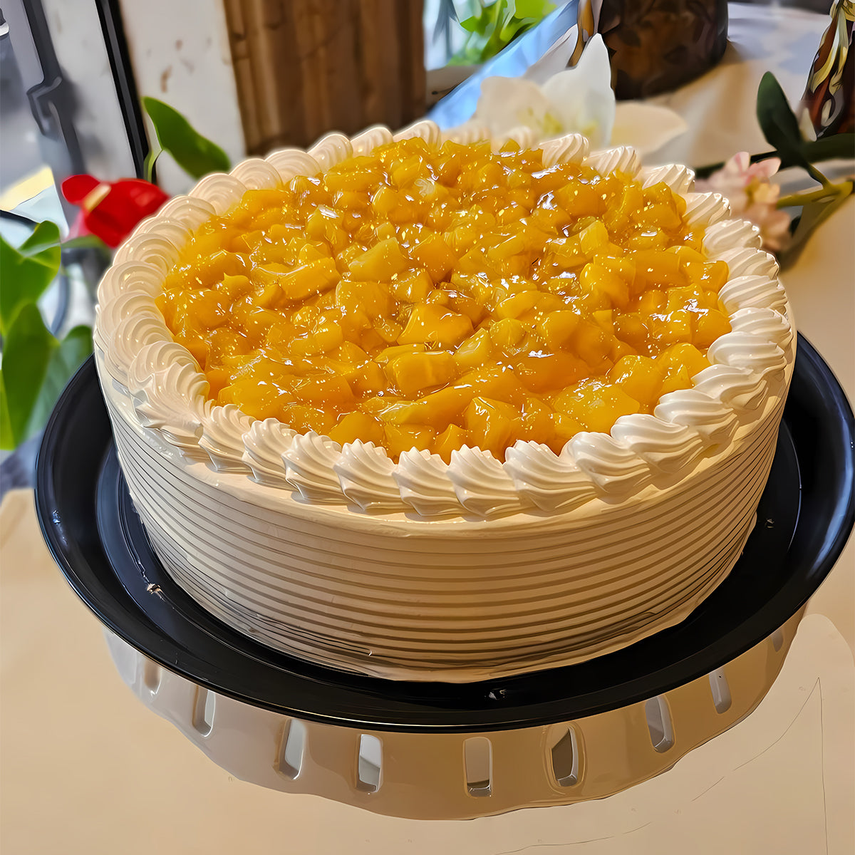 Pastel de Yogurt Mango